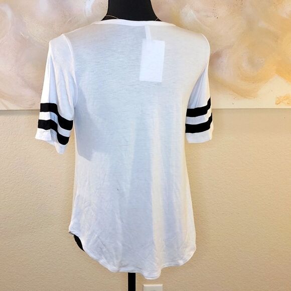 Varsity White Crew T-Shirt - Picture 5 of 10